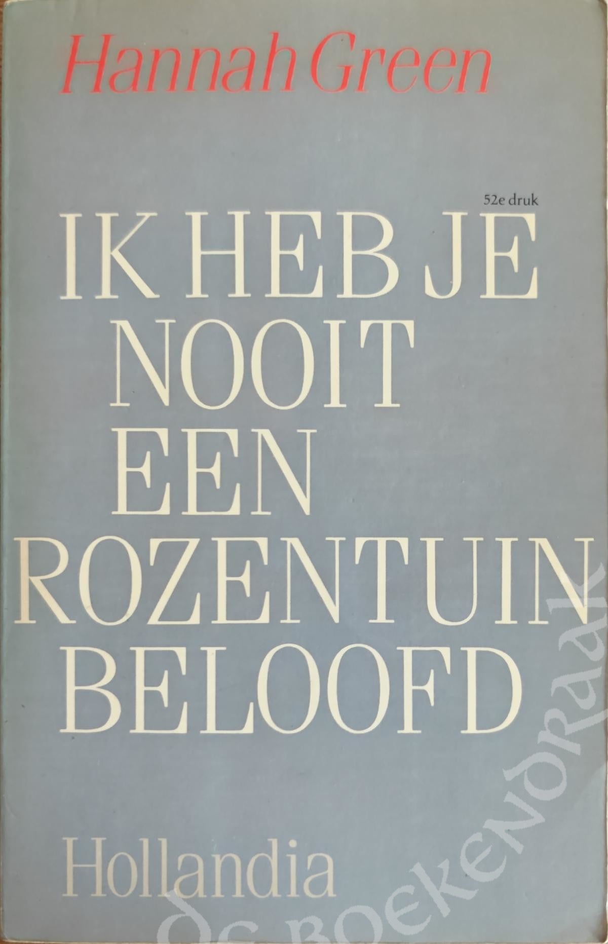 Ik heb je nooit een rozentuin beloofd