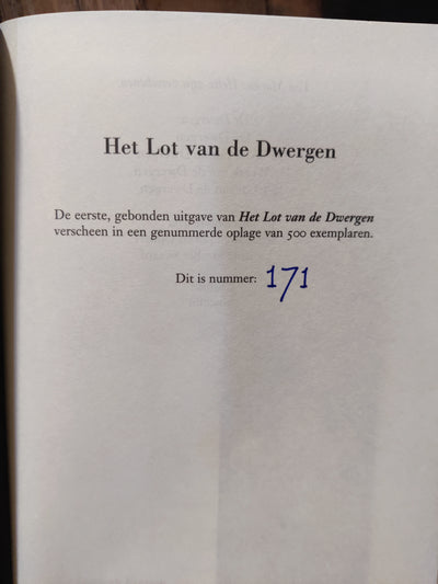 Het lot van de Dwergen