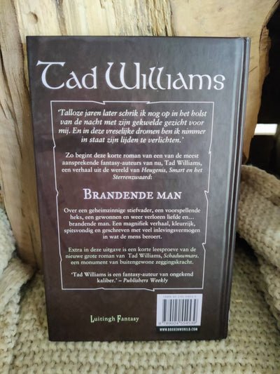 Brandende man