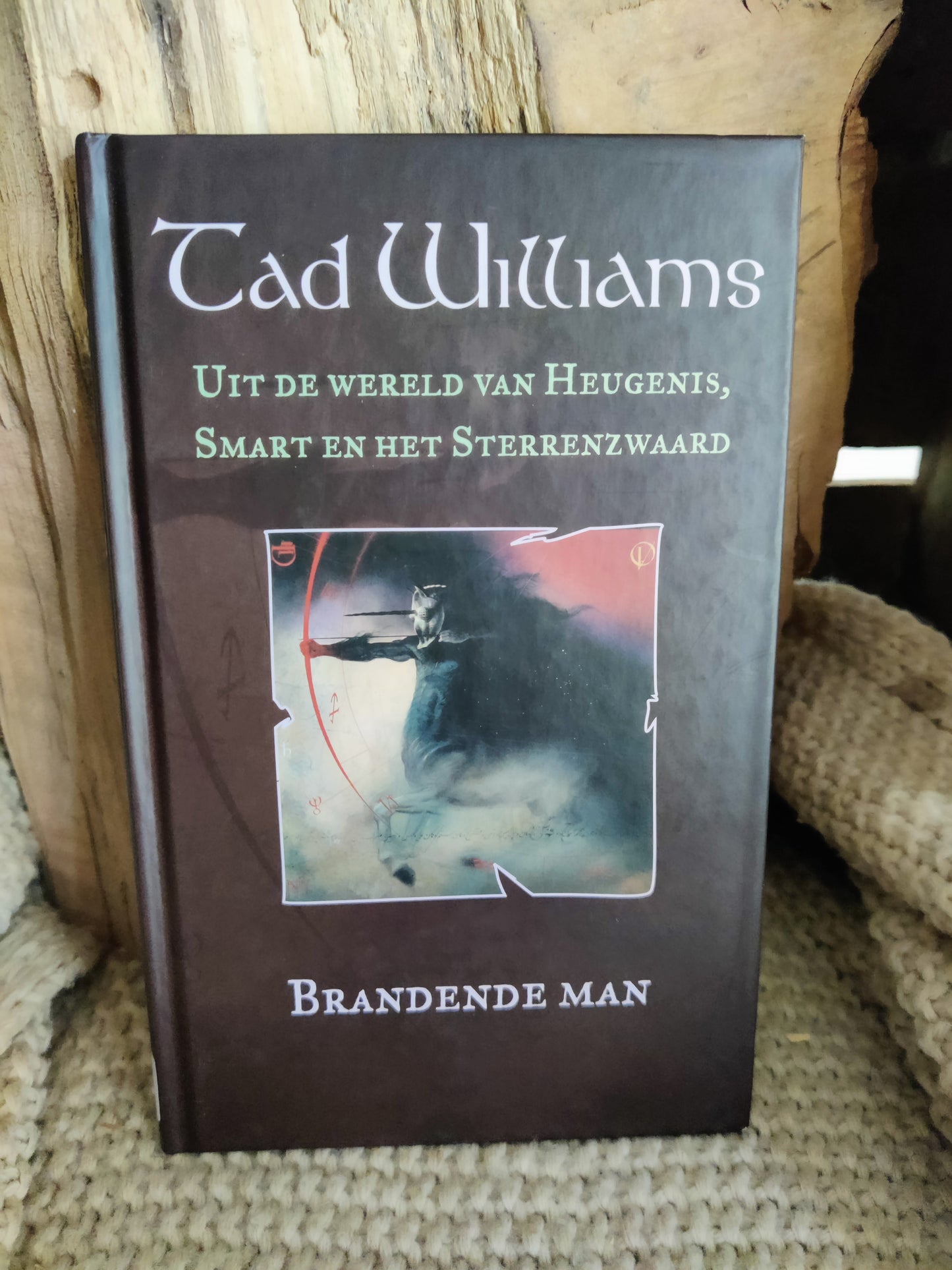 Brandende man