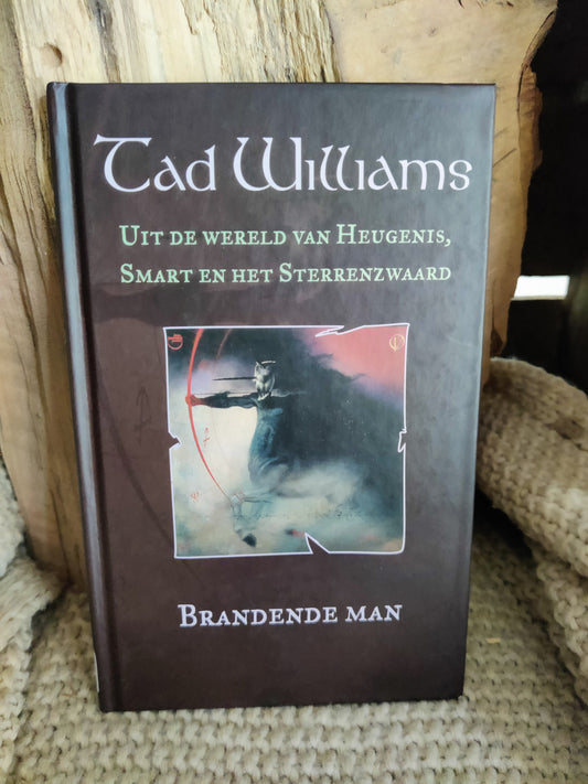 Brandende man