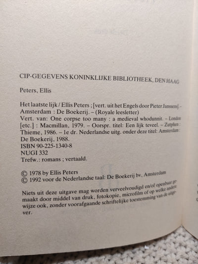 Foto van het boek