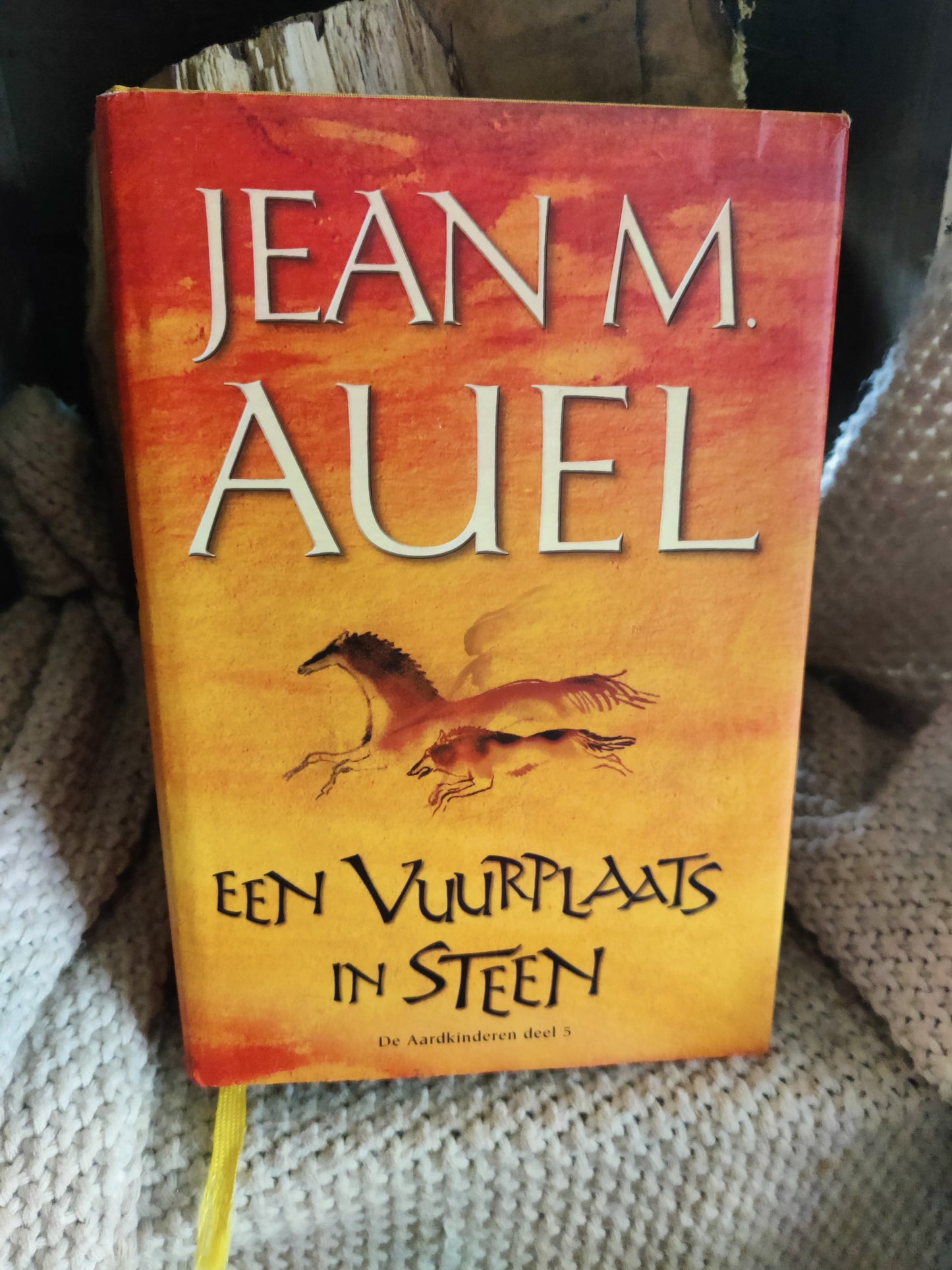 Een vuurplaats in steen