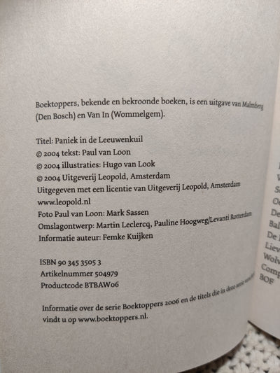 Foto van het boek